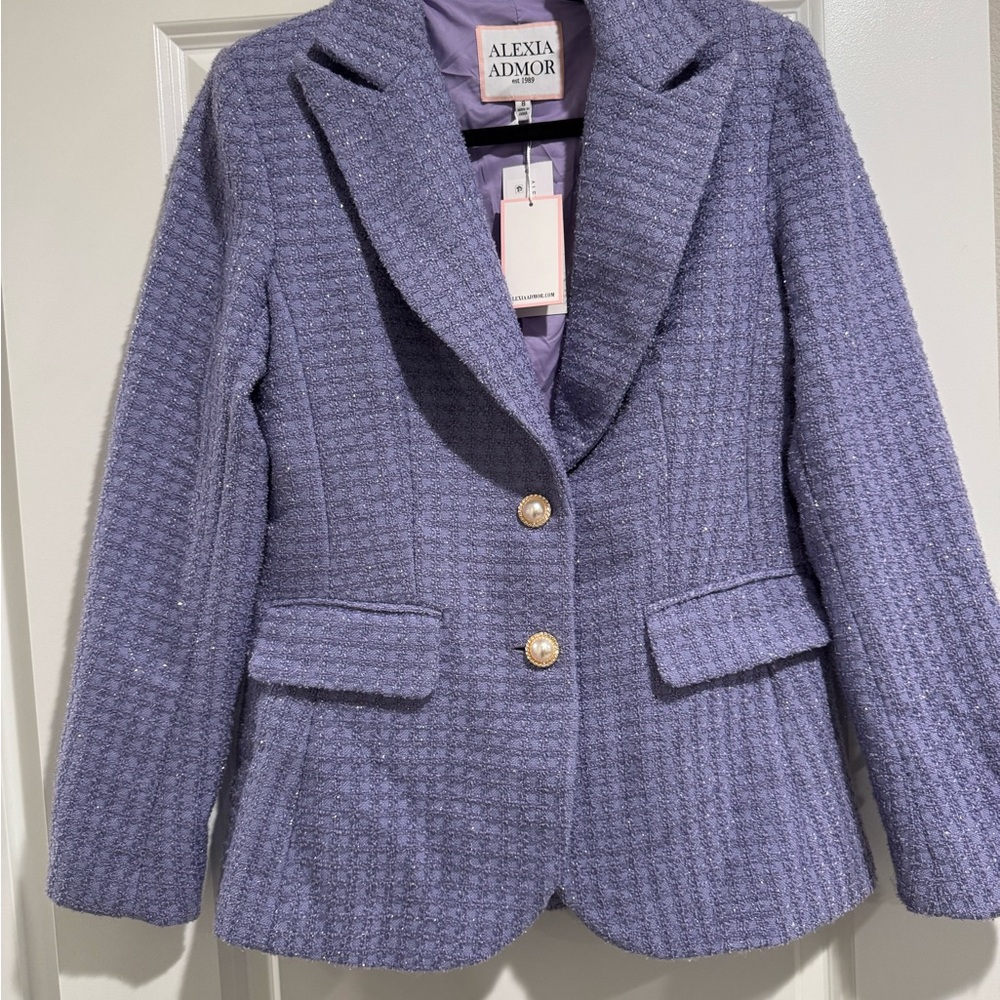 Alexia Admor Women's Lavender Blazer